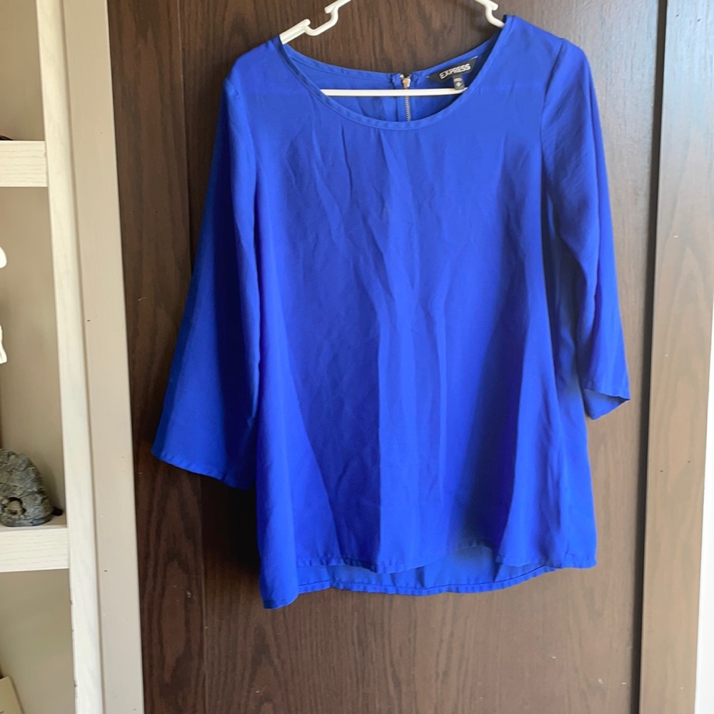 Royal Blue Blouse